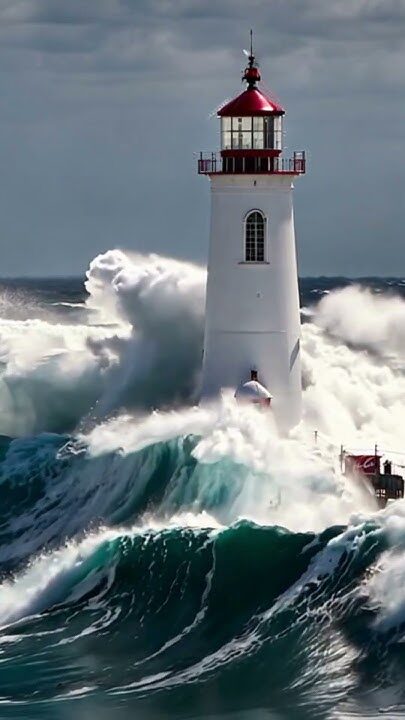 A lighthouse holding its course in heavy seas, symbolizing accountable CMO leadership under pressure.