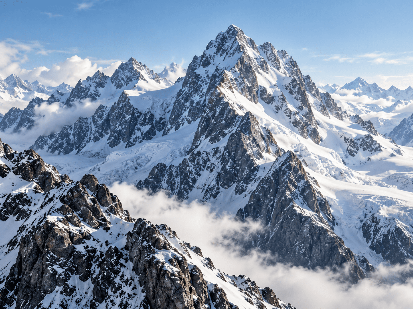 Snow-covered mountain peaks used for the rare disease and complex CNS pivotal design case study.